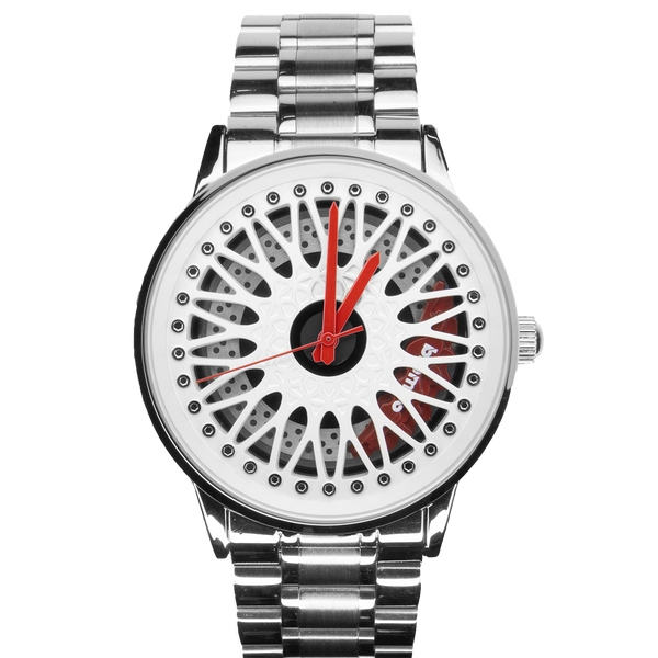 Men's Car Wheel Watch Sport Hollow Solid Watch Quartz Mesh Rim Hub  WristWatch | eBay