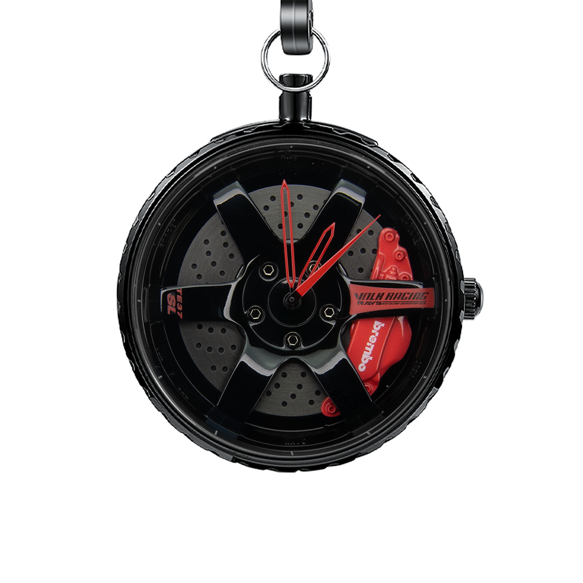 TE37 Rot Taschenuhr Spin